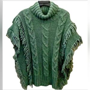Betty Betty Made In Italy green alpaca wool blend sweater size medium
